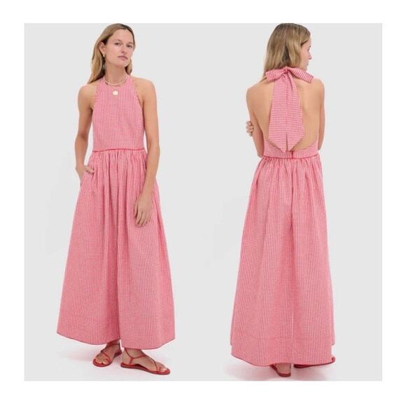 Tuckernuck Dresses & Skirts - Tuckernuck Red Gingham Halter Marcie Dress